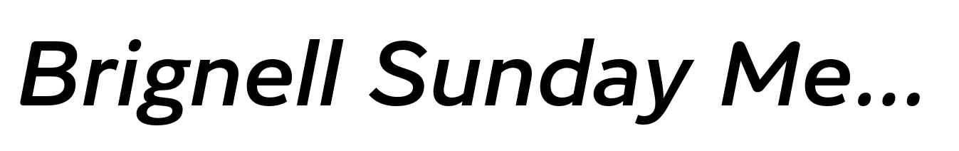 Brignell Sunday Medium Italic